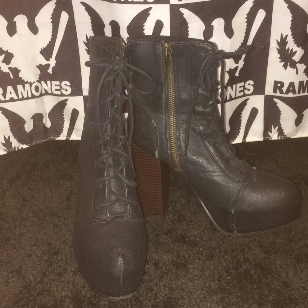 Platform Ankle Boots